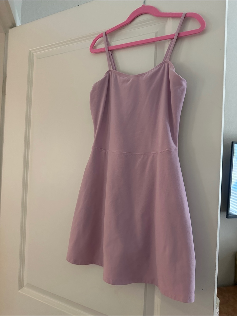 ALO Yoga Mauve Pink Fit-and-Flare Athletic Dress